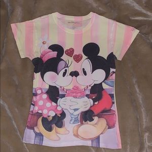 Mickey and Minnie Milkshake tee shirt